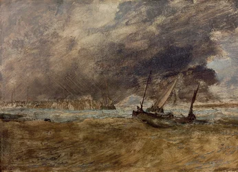 Marine avec bateaux de pêche